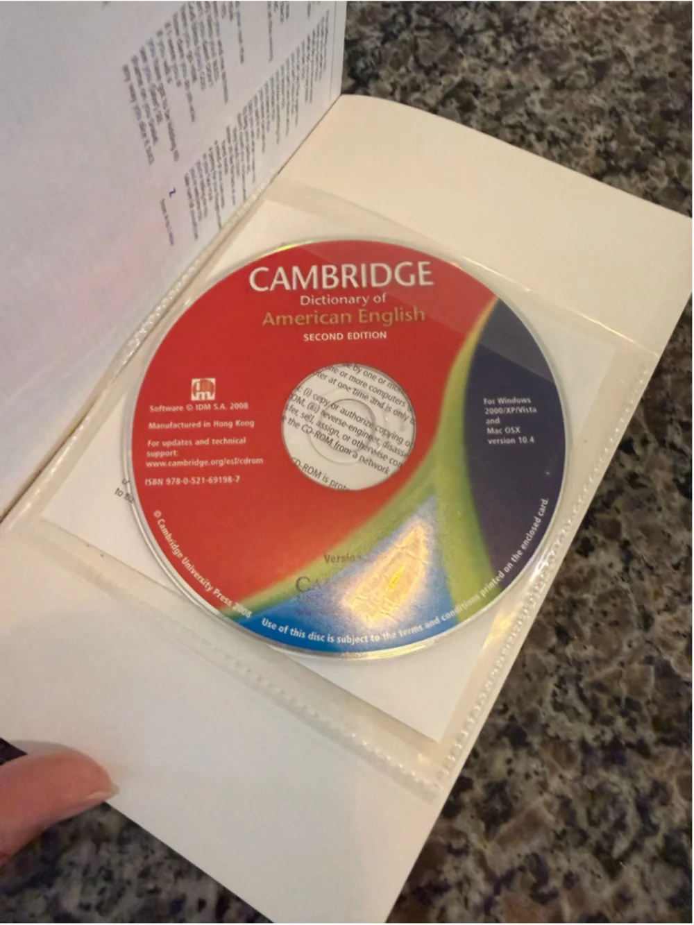 Cambridge Dictionary of American English Second Edition One Size Red Blue